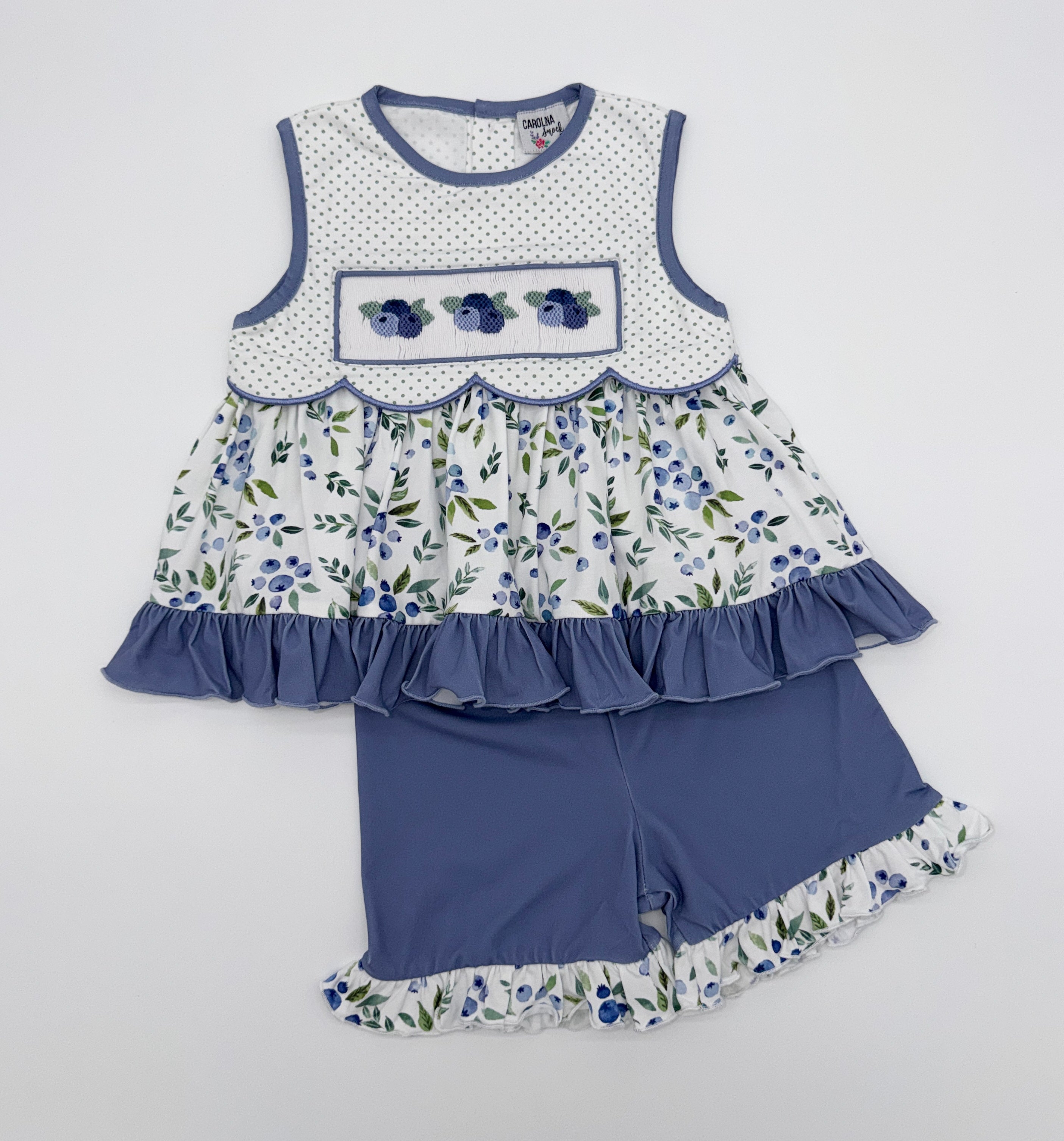 Picking Berries Girl Short Set