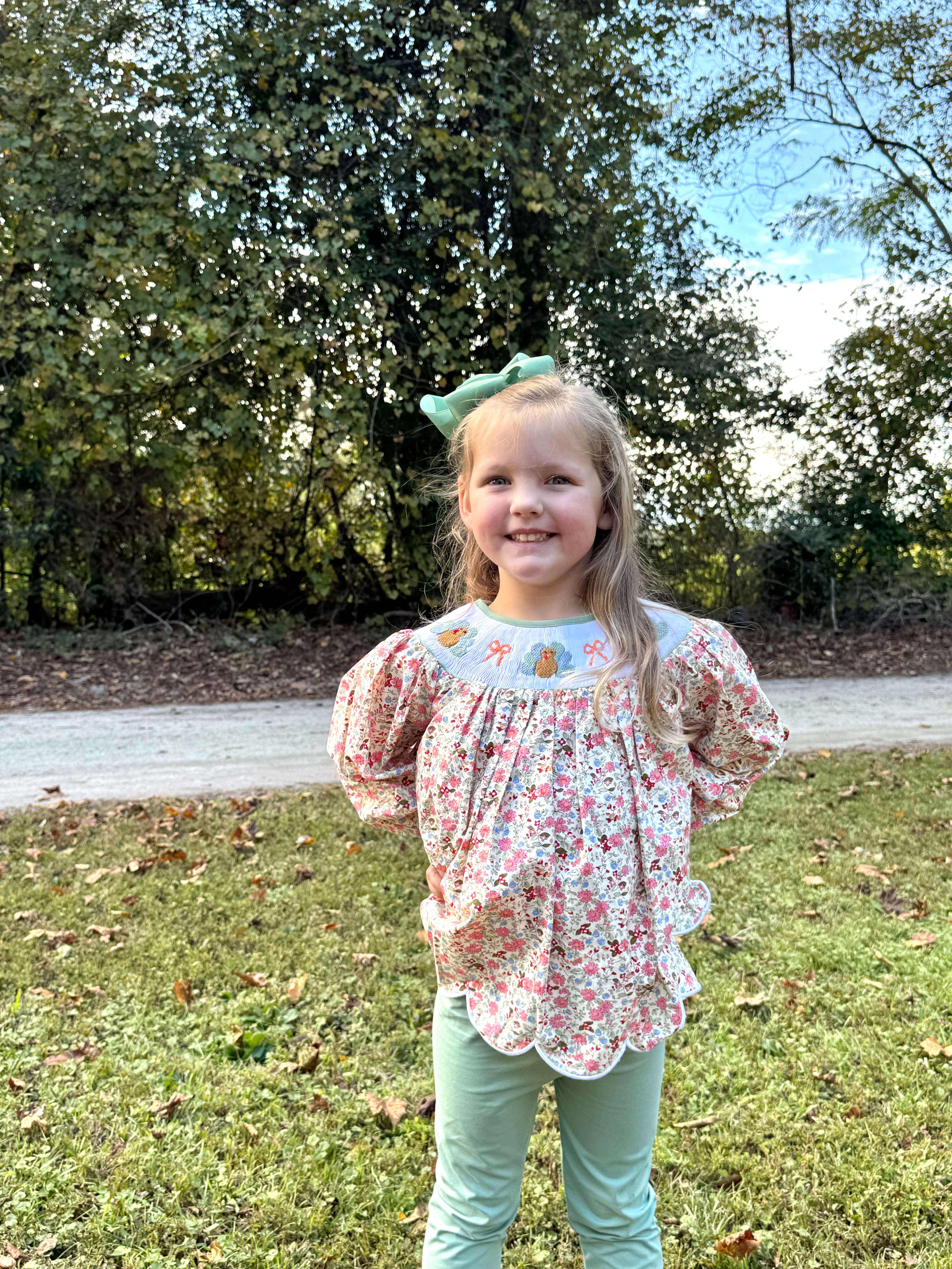 Feldspar & Floral Turkeys Legging Set