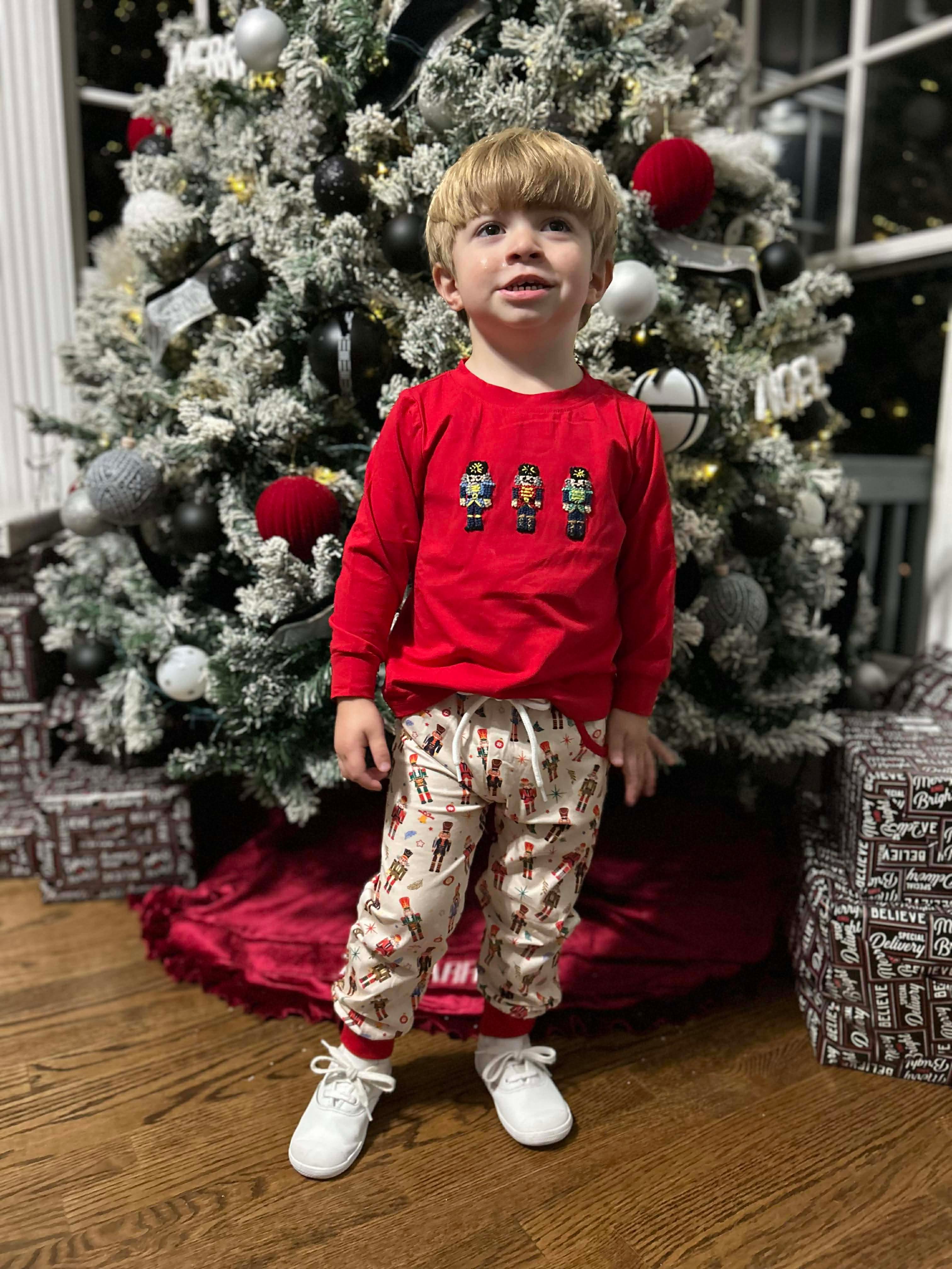 French Knot Nutcracker Jogger Set