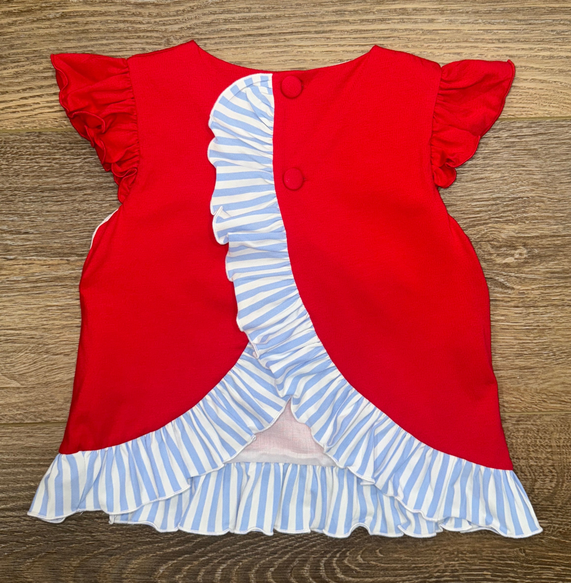 Smocked Sandcastles Girl Short Set