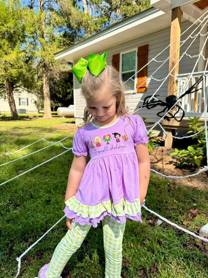 Spooky Sisters Legging Set "I Smell Children"