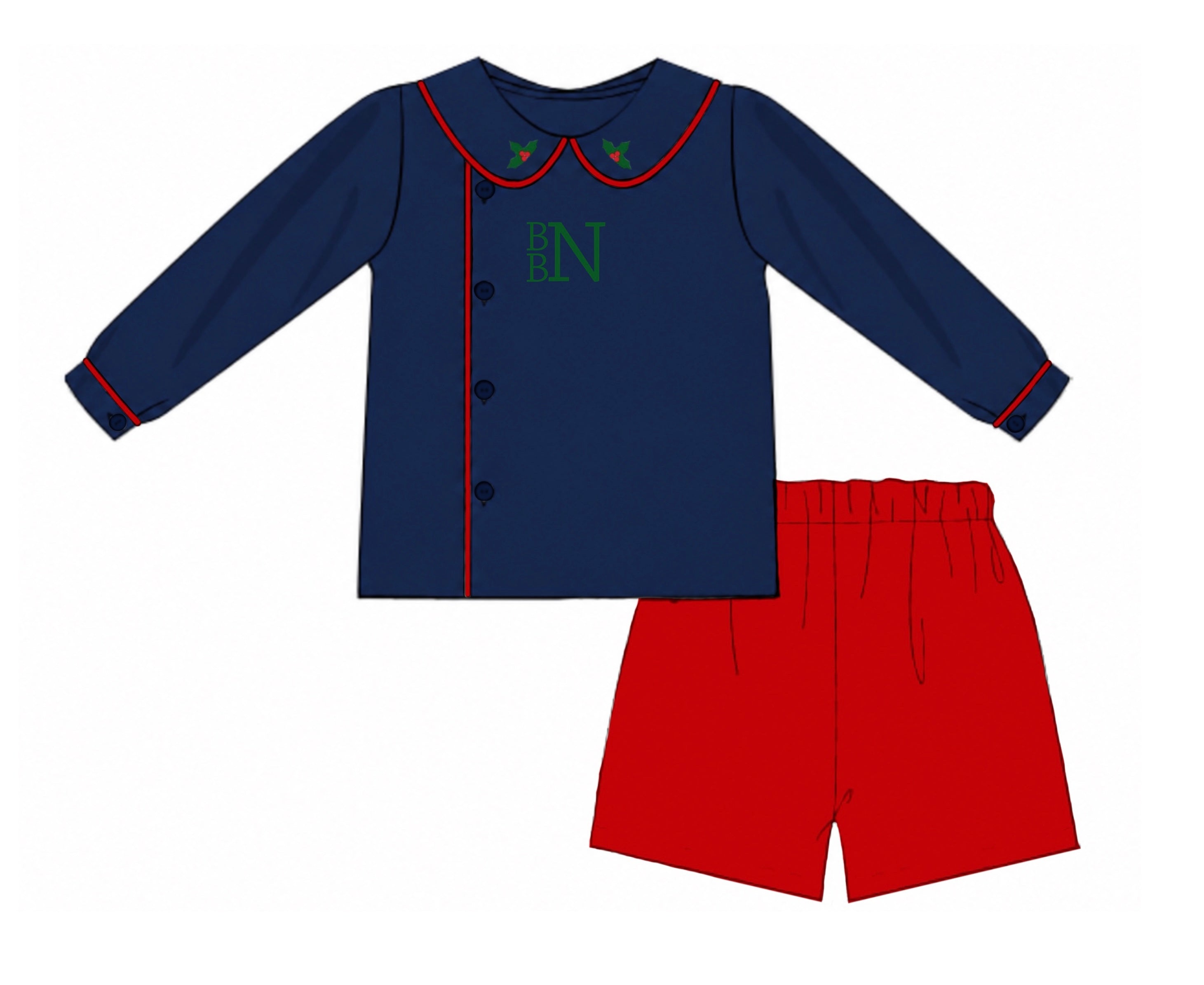PO91 Holly-Days Short Set