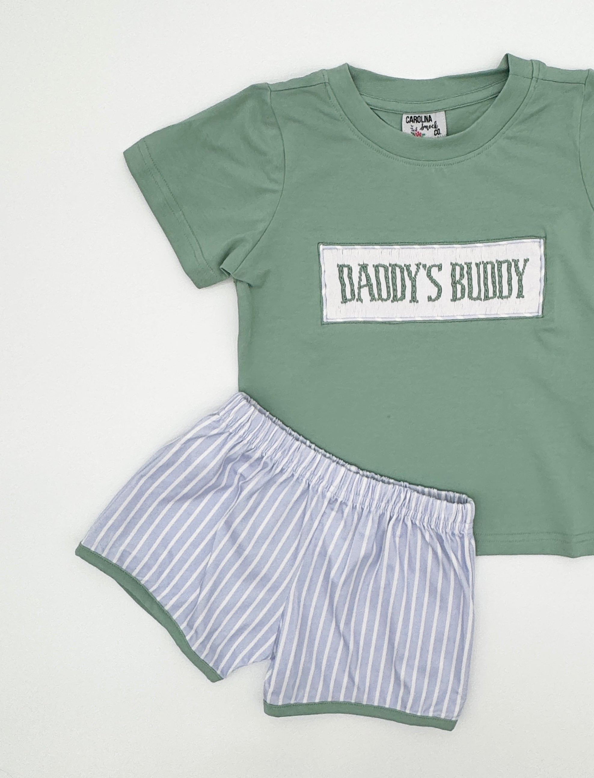 Smocked Daddy's Buddy Short Set