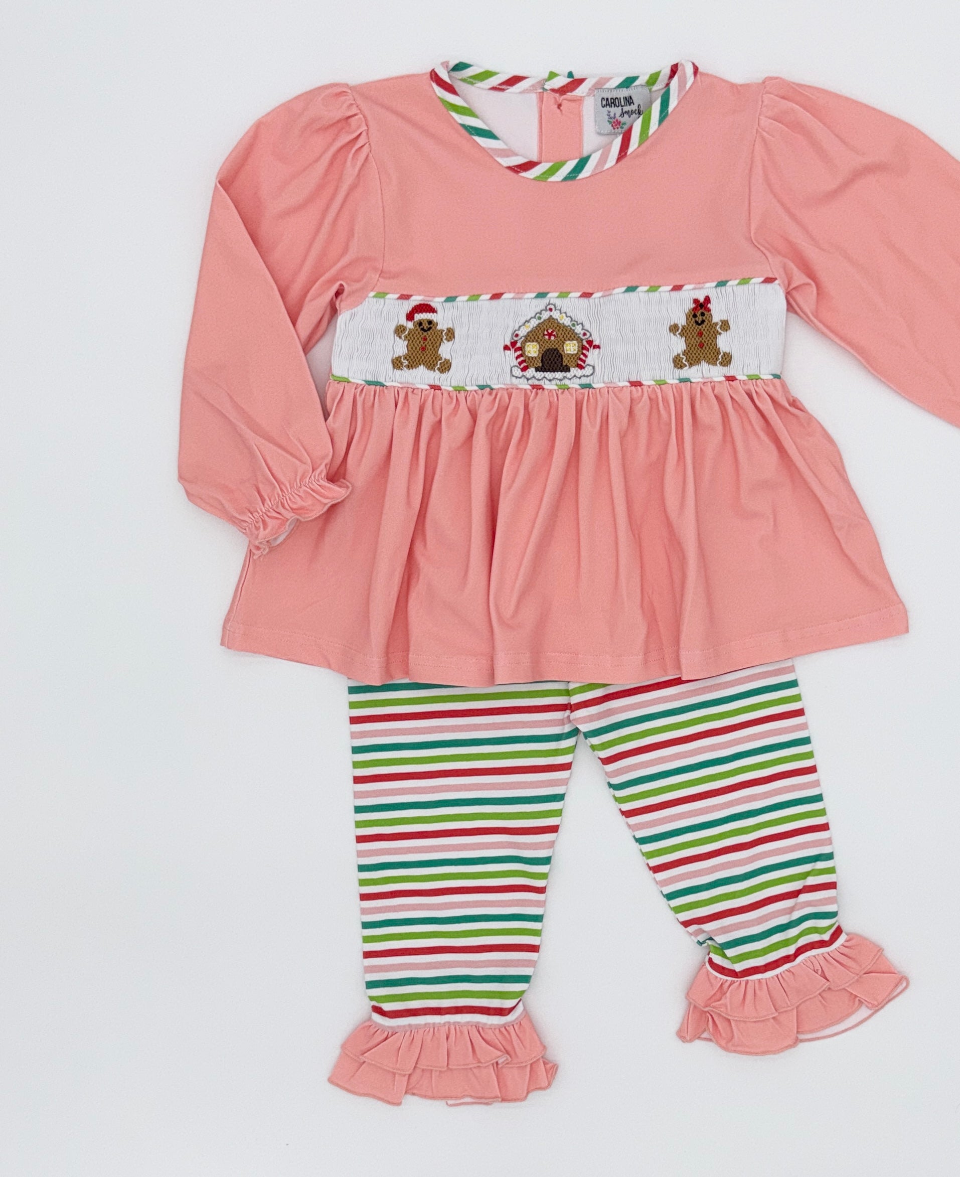 Smocked Gingerbread Legging Set