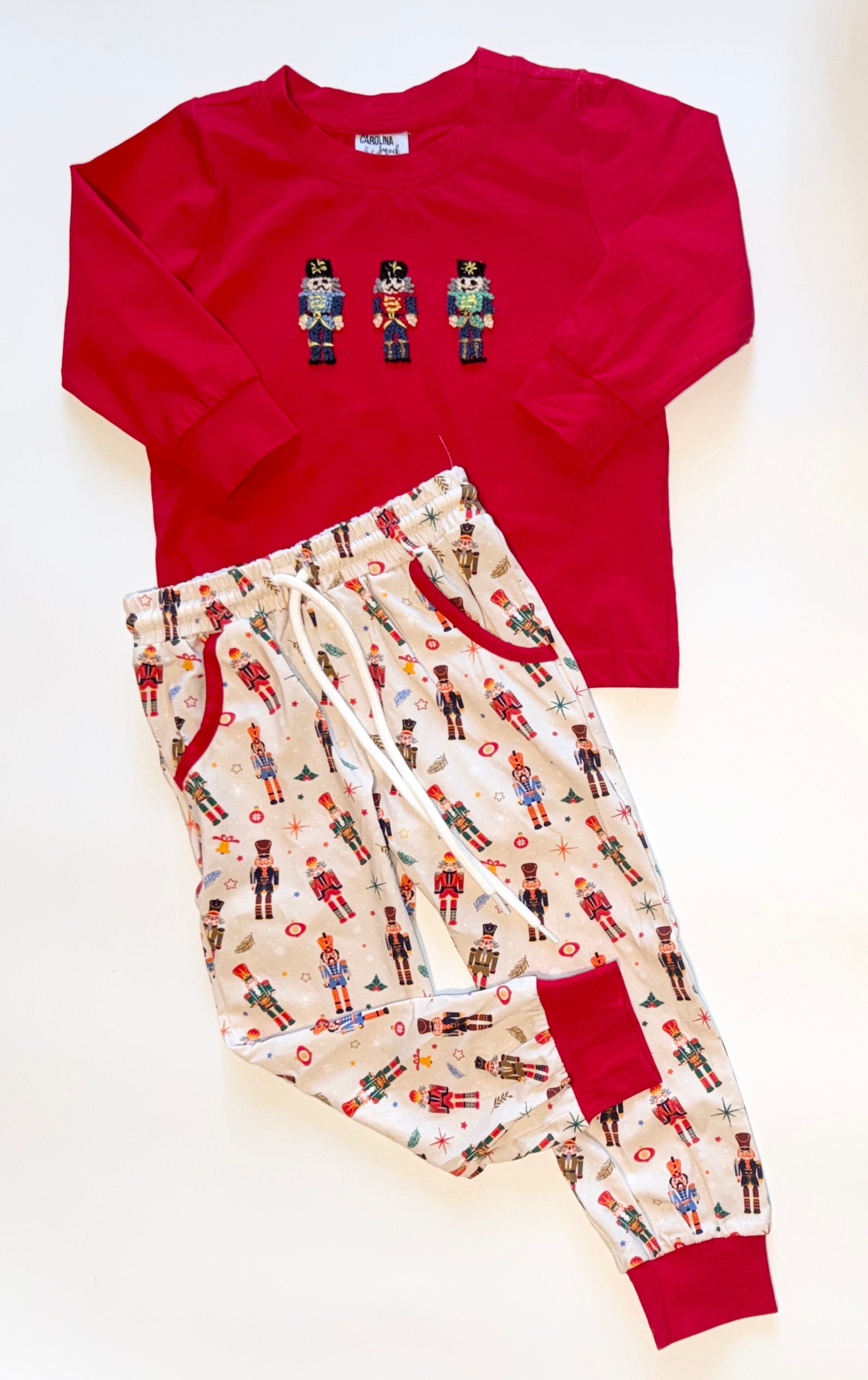 French Knot Nutcracker Jogger Set