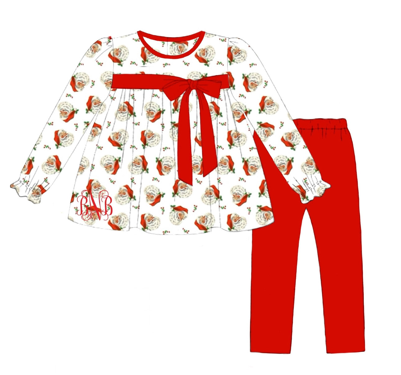 Vintage Santa Legging Set