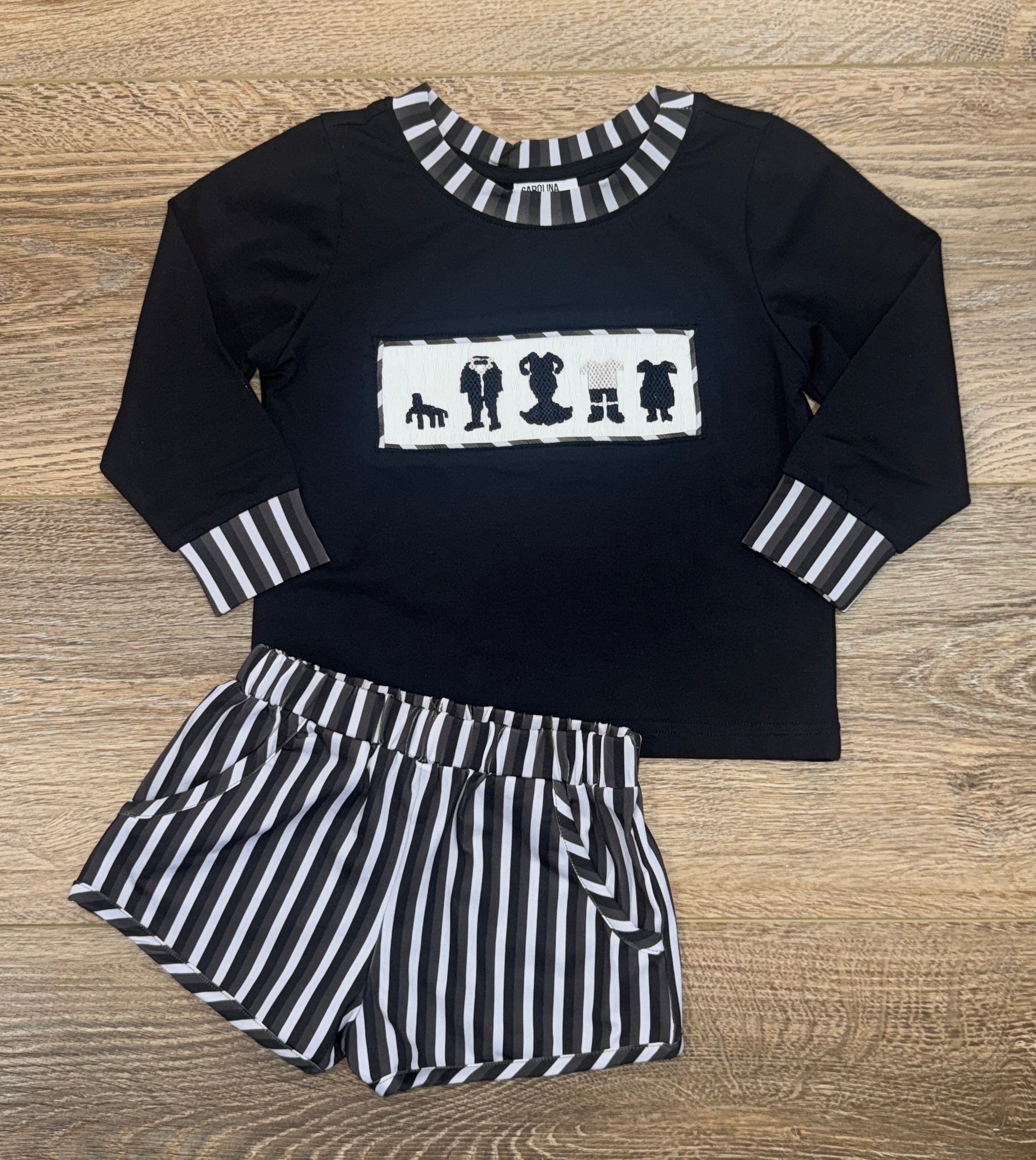 Addams Fam Short Set