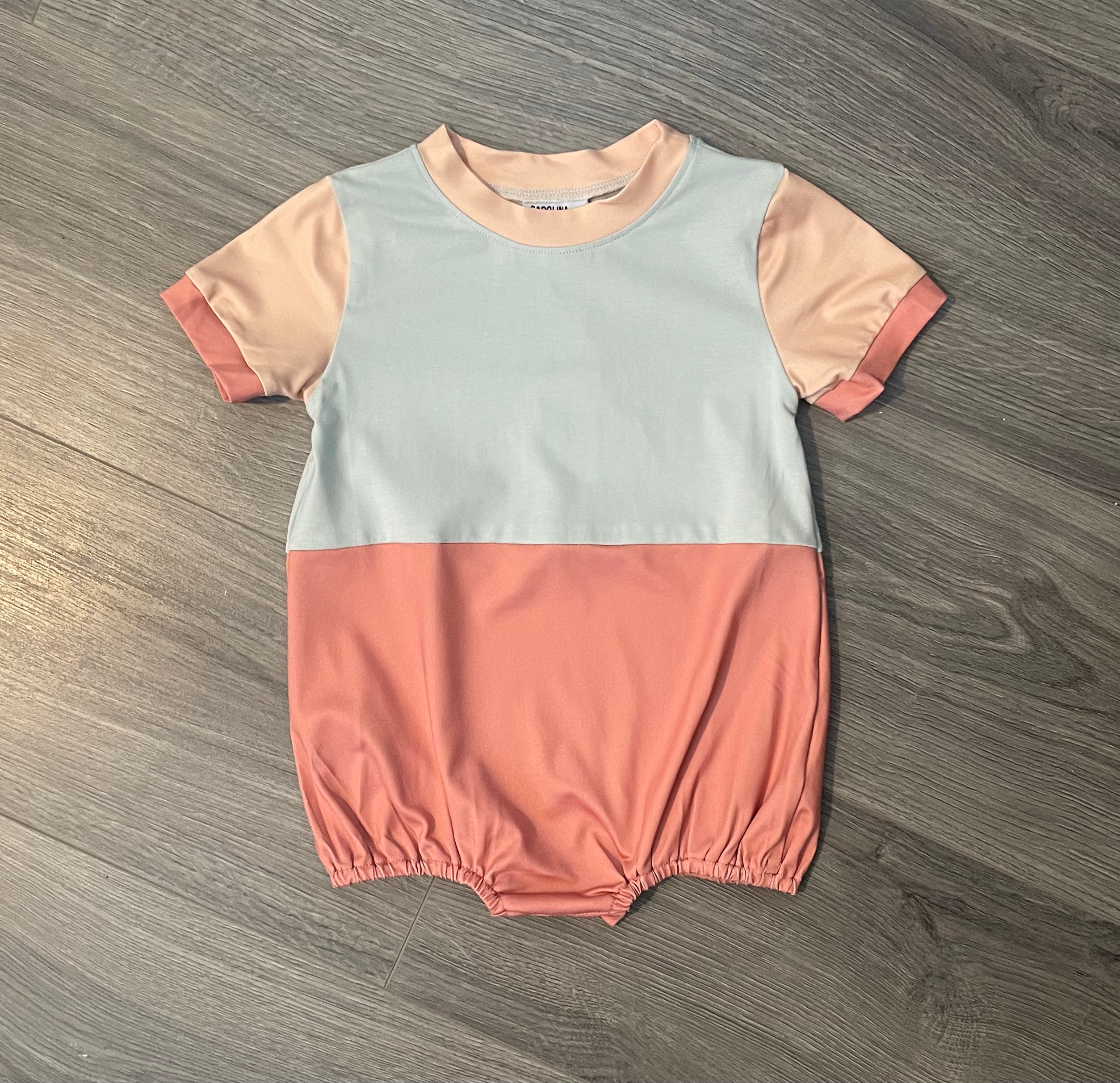 Fall Colorblock Boy Bubble