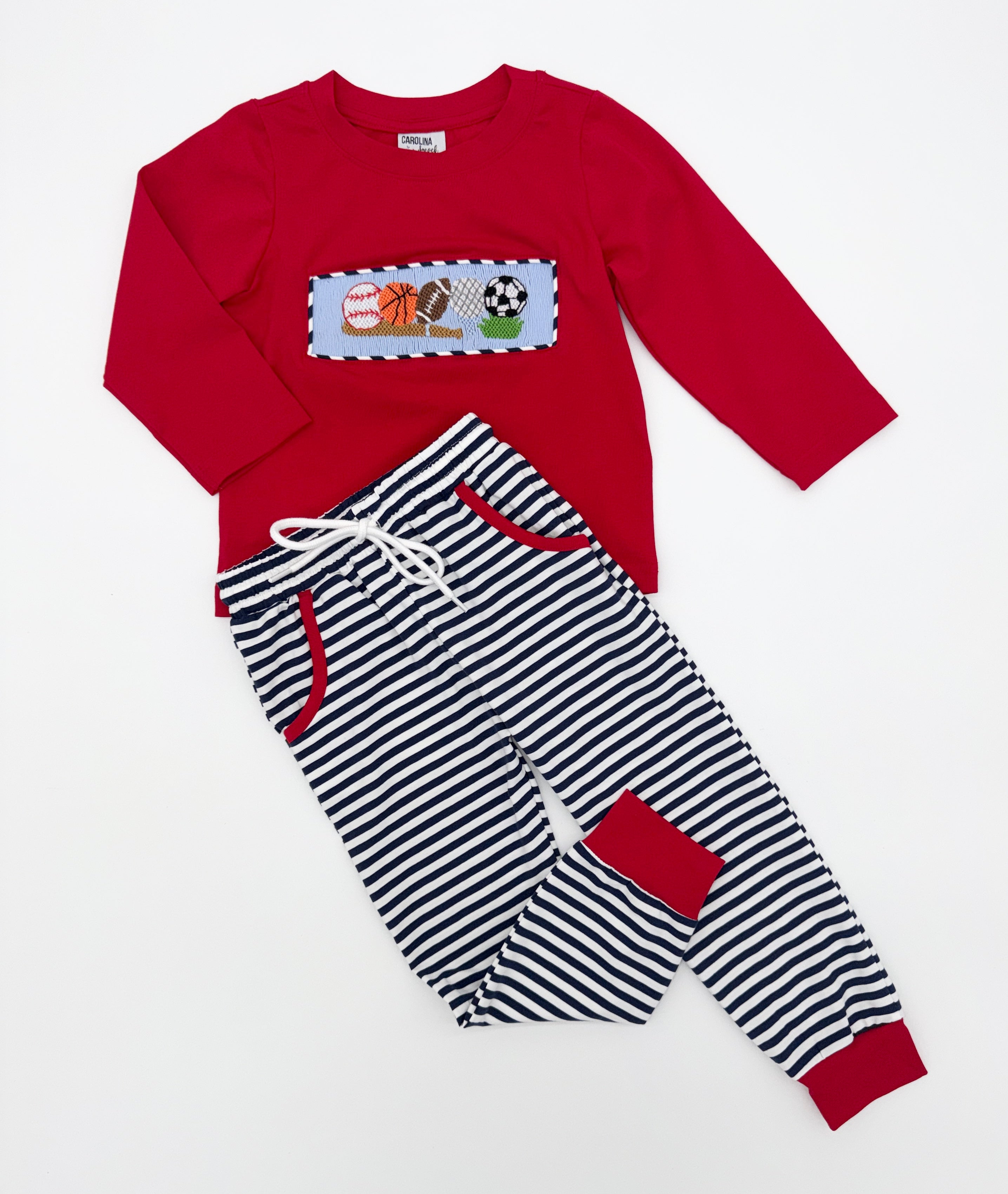 Smocked Sports Jogger Set