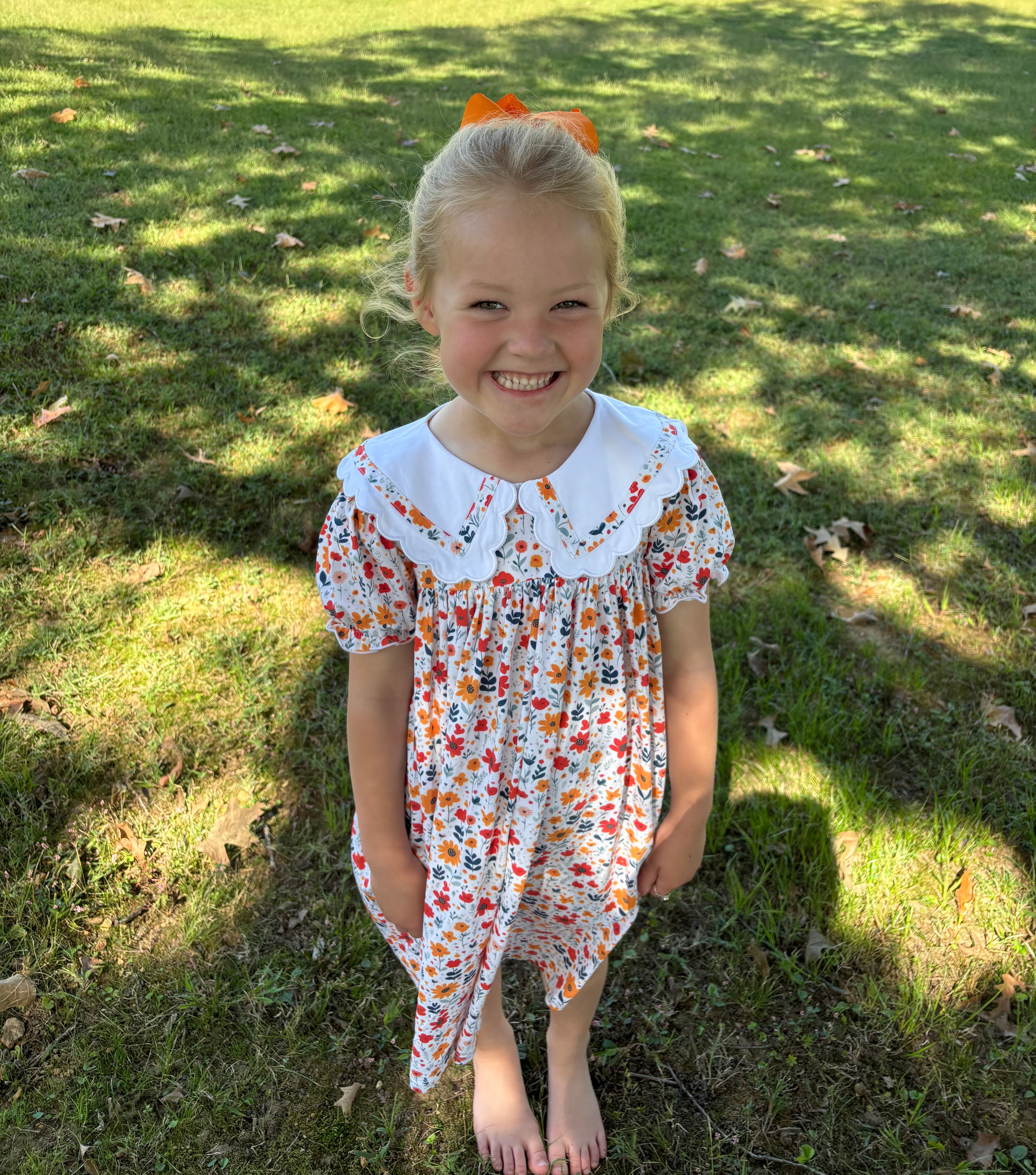 Fall Floral Dress