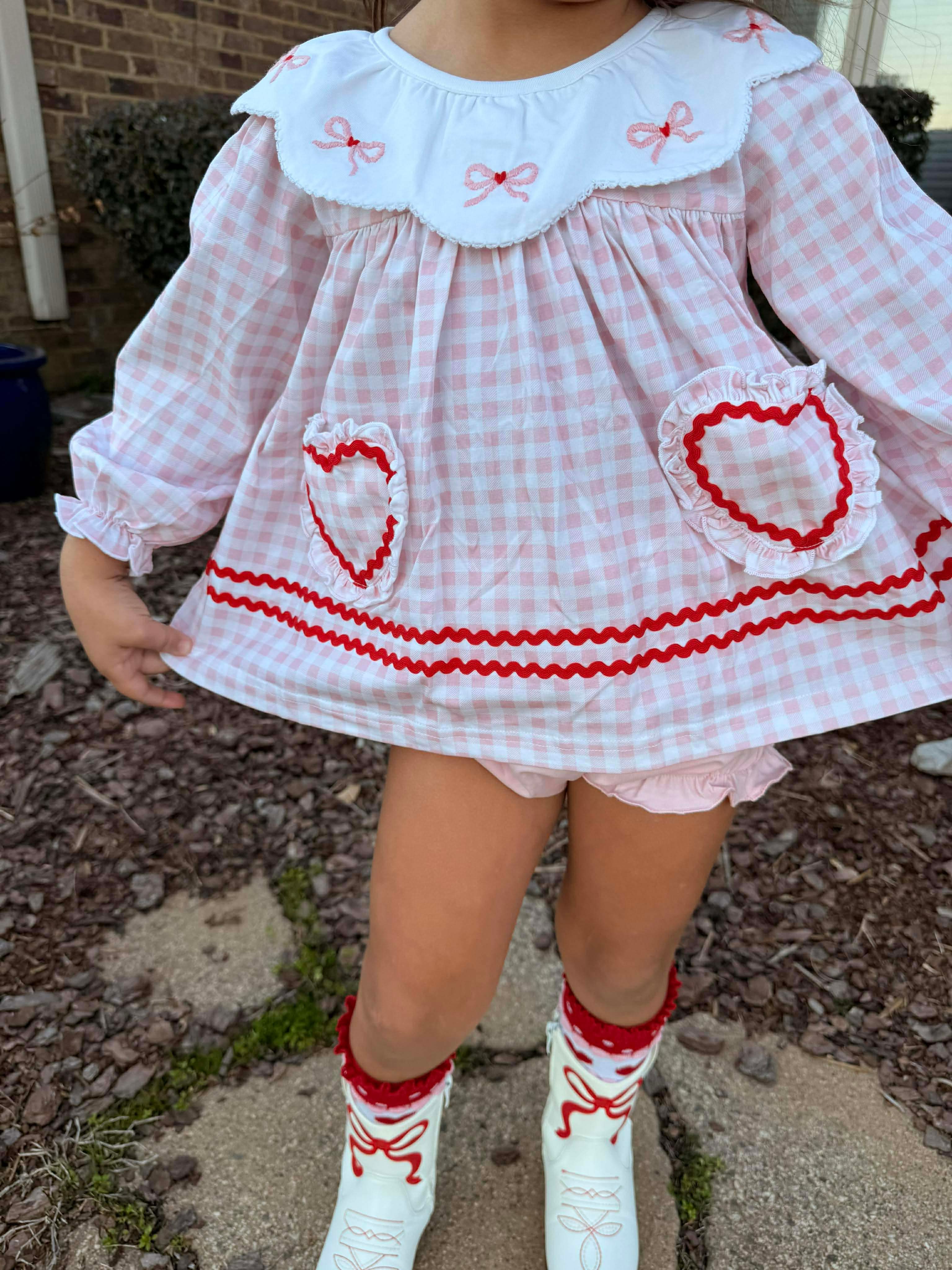 Heart Pockets Bloomer Set