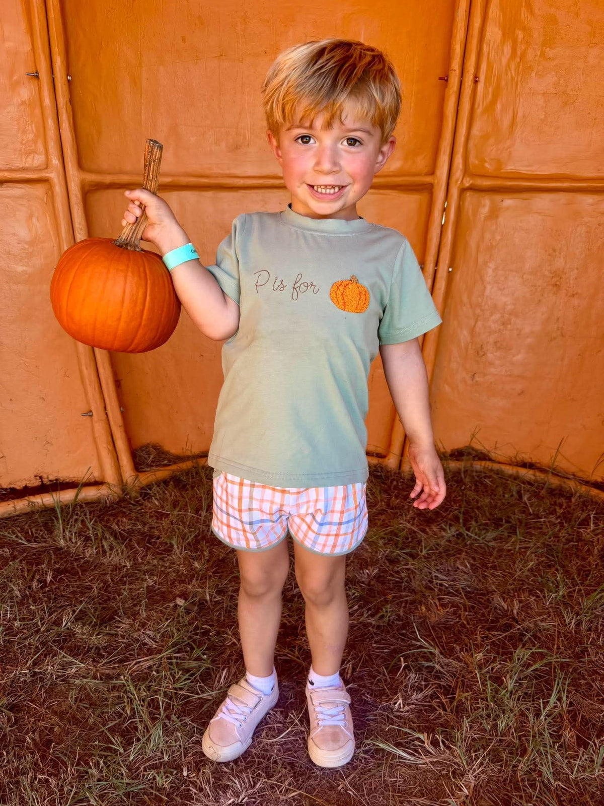 P is for Pumpkin Short Set