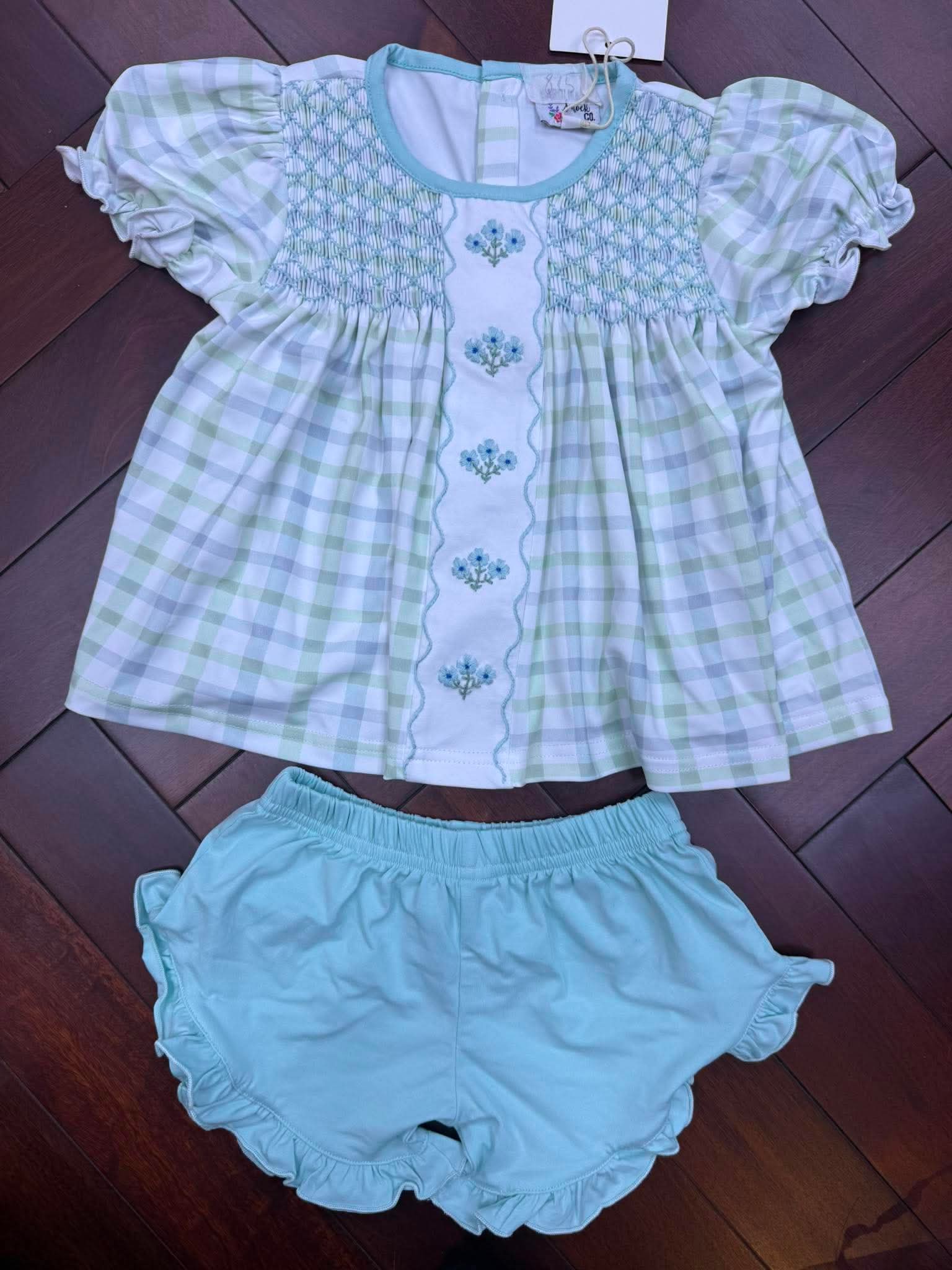 Slate Floral Short Set
