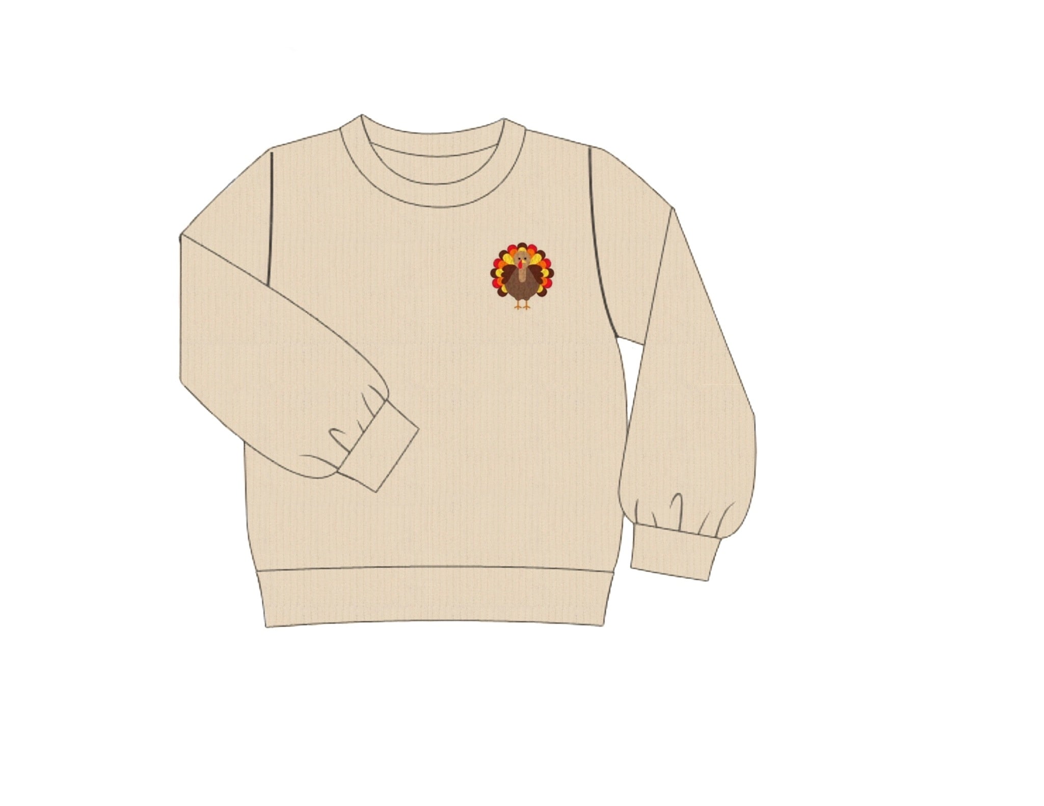 Unisex French Knot Turkey Sweater