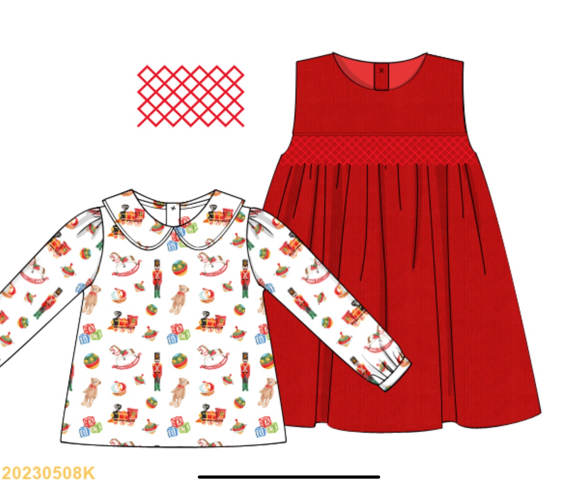 Corduroy Toys Dress