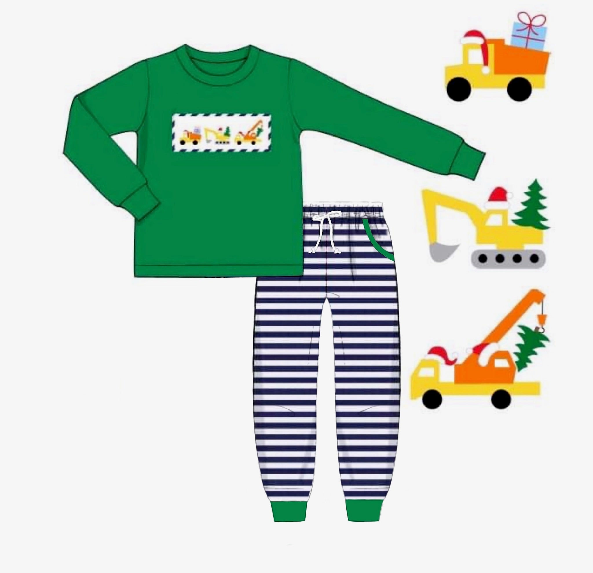 Constructing Christmas Jogger Set