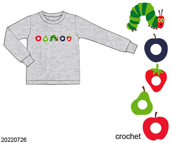 Crochet Caterpillar Shirt
