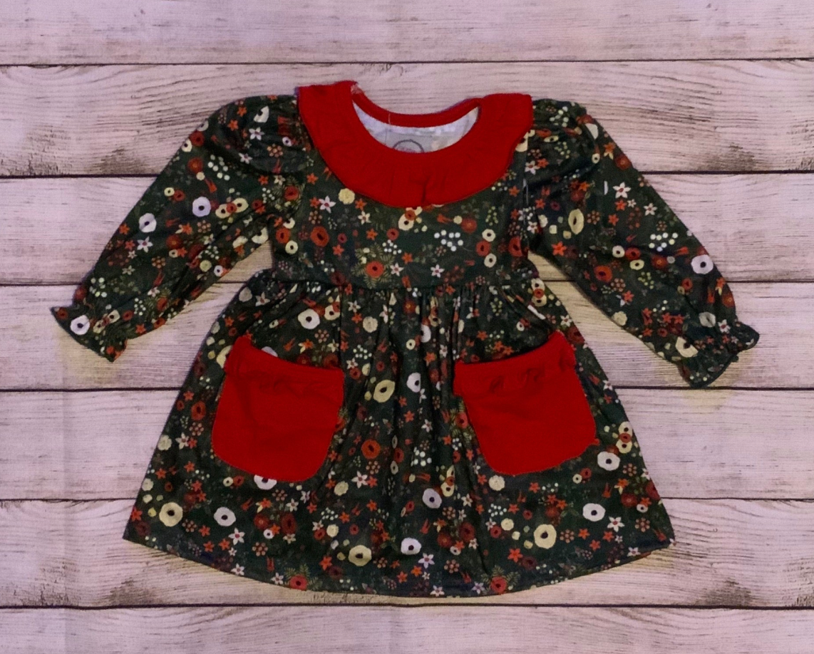 Winter Floral Dress