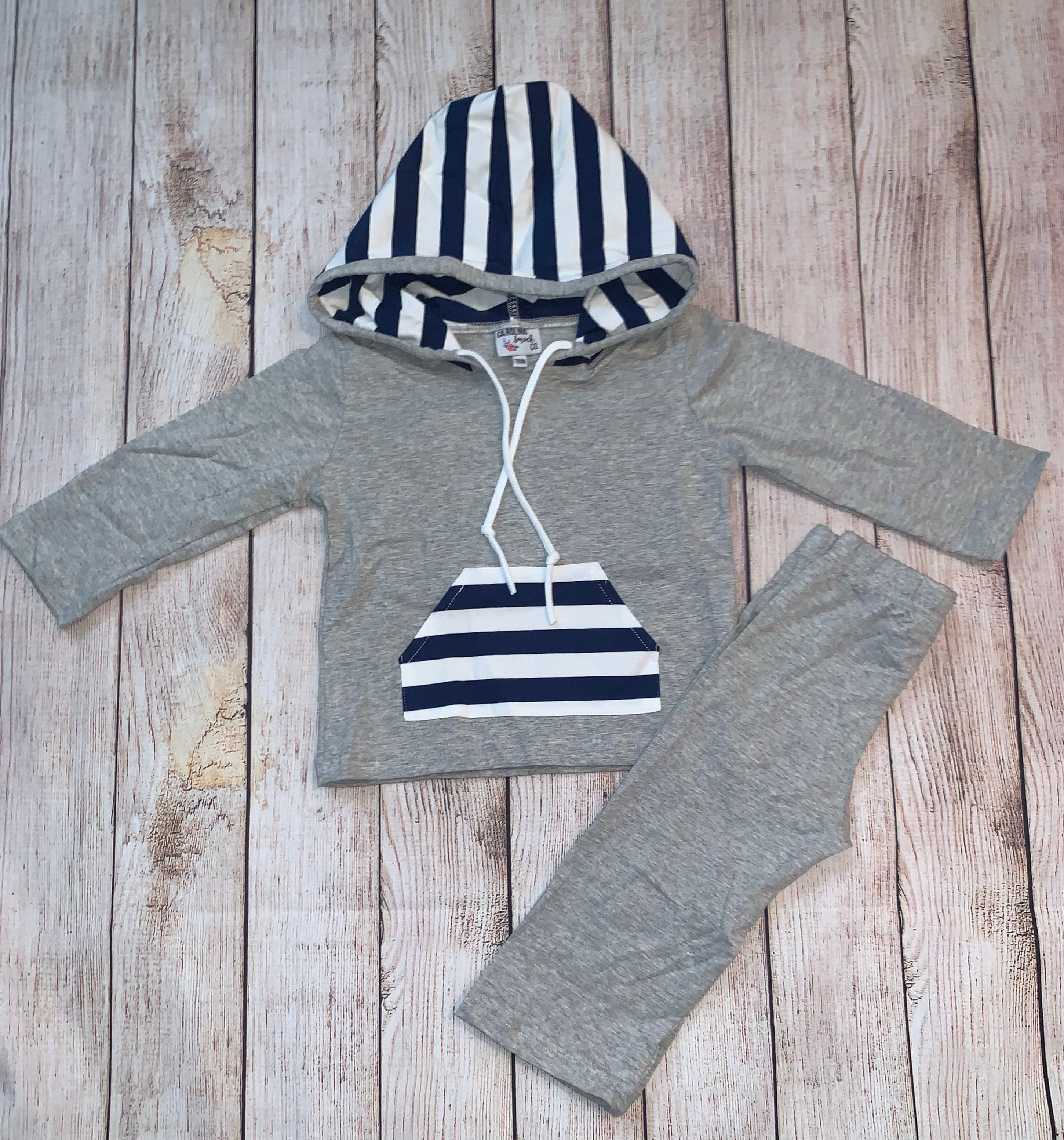 Hooded Knit Pant Set