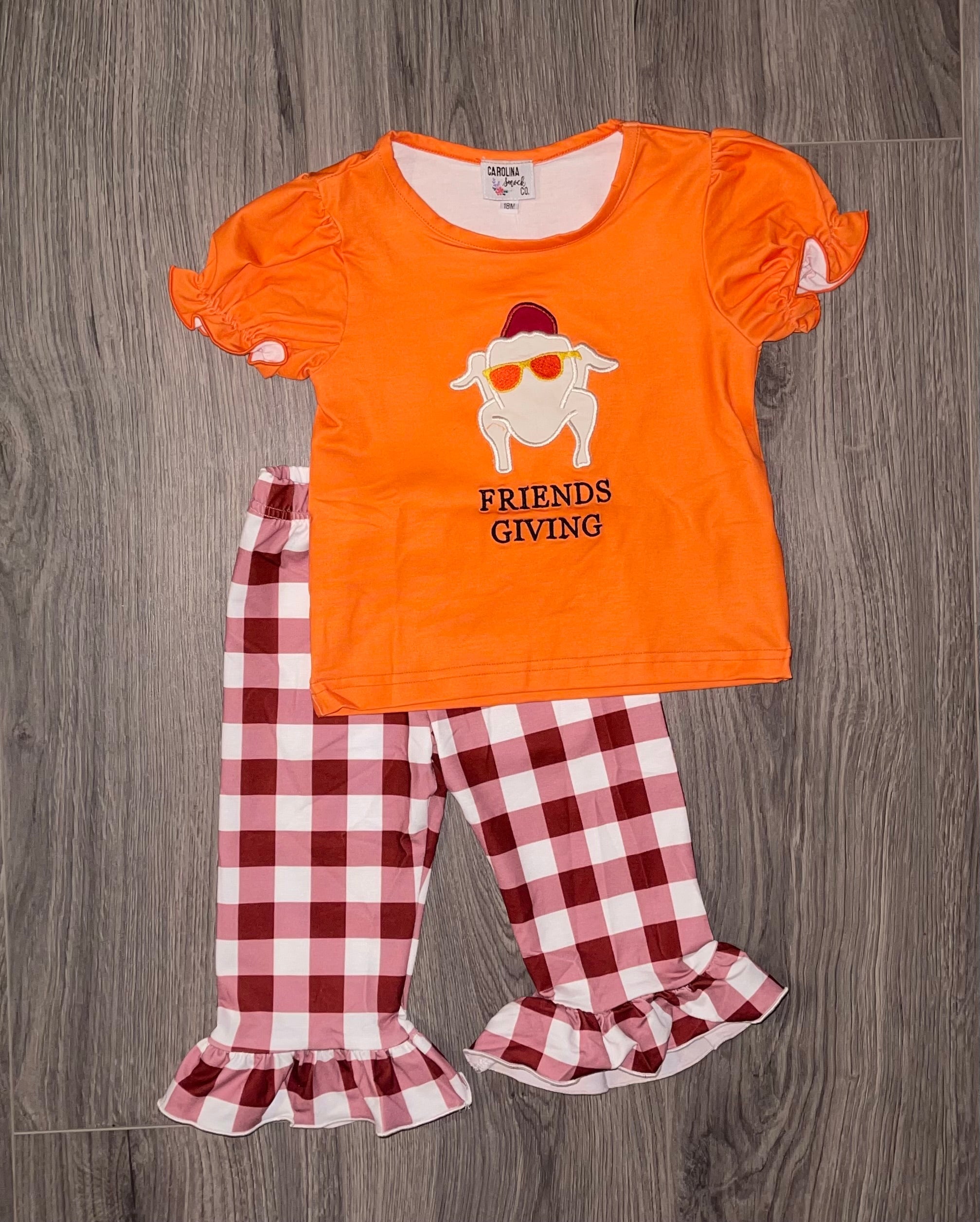 Friendsgiving Girls Pant Set