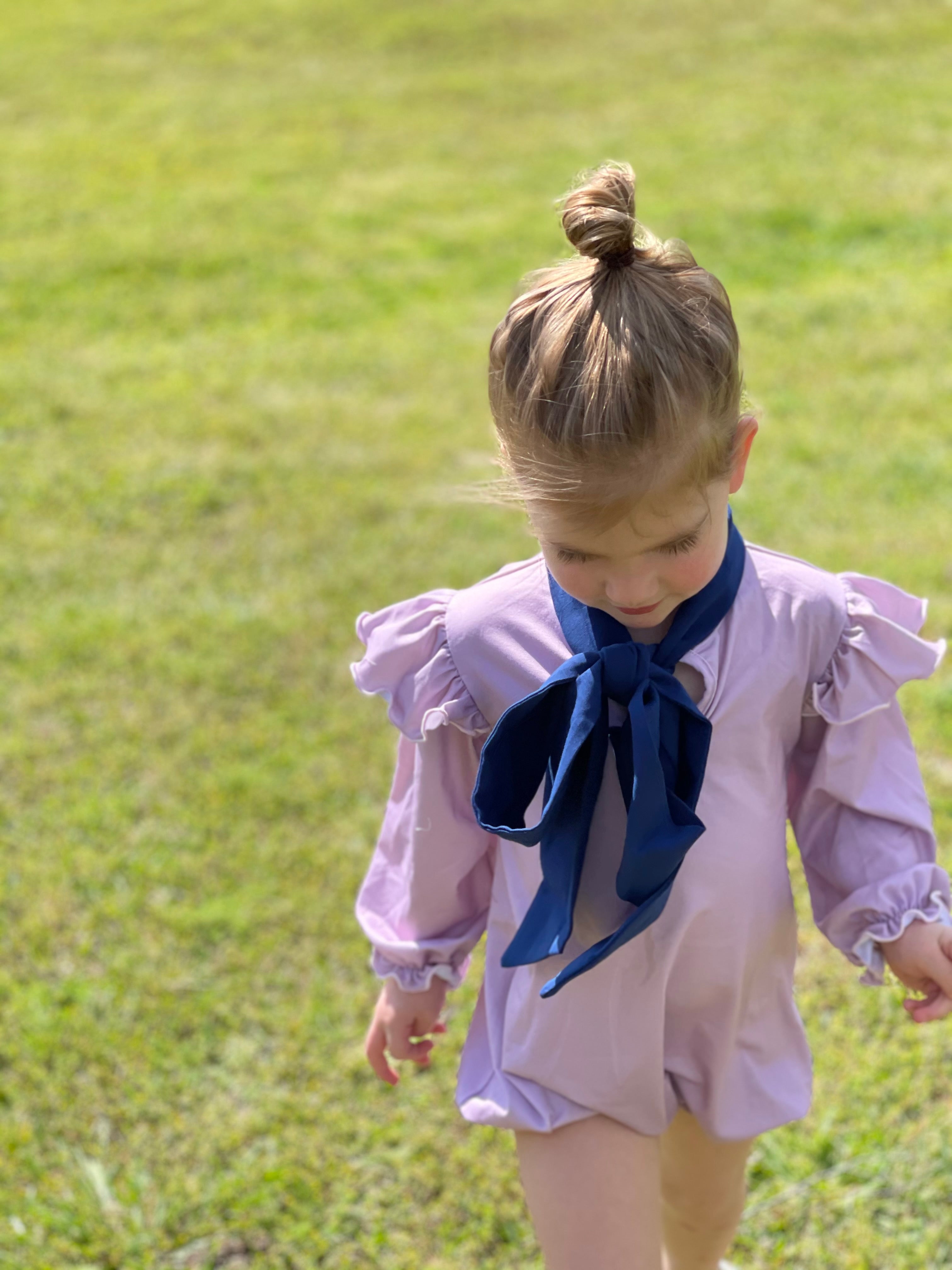 Mauve & Navy Sailor Bow Collection