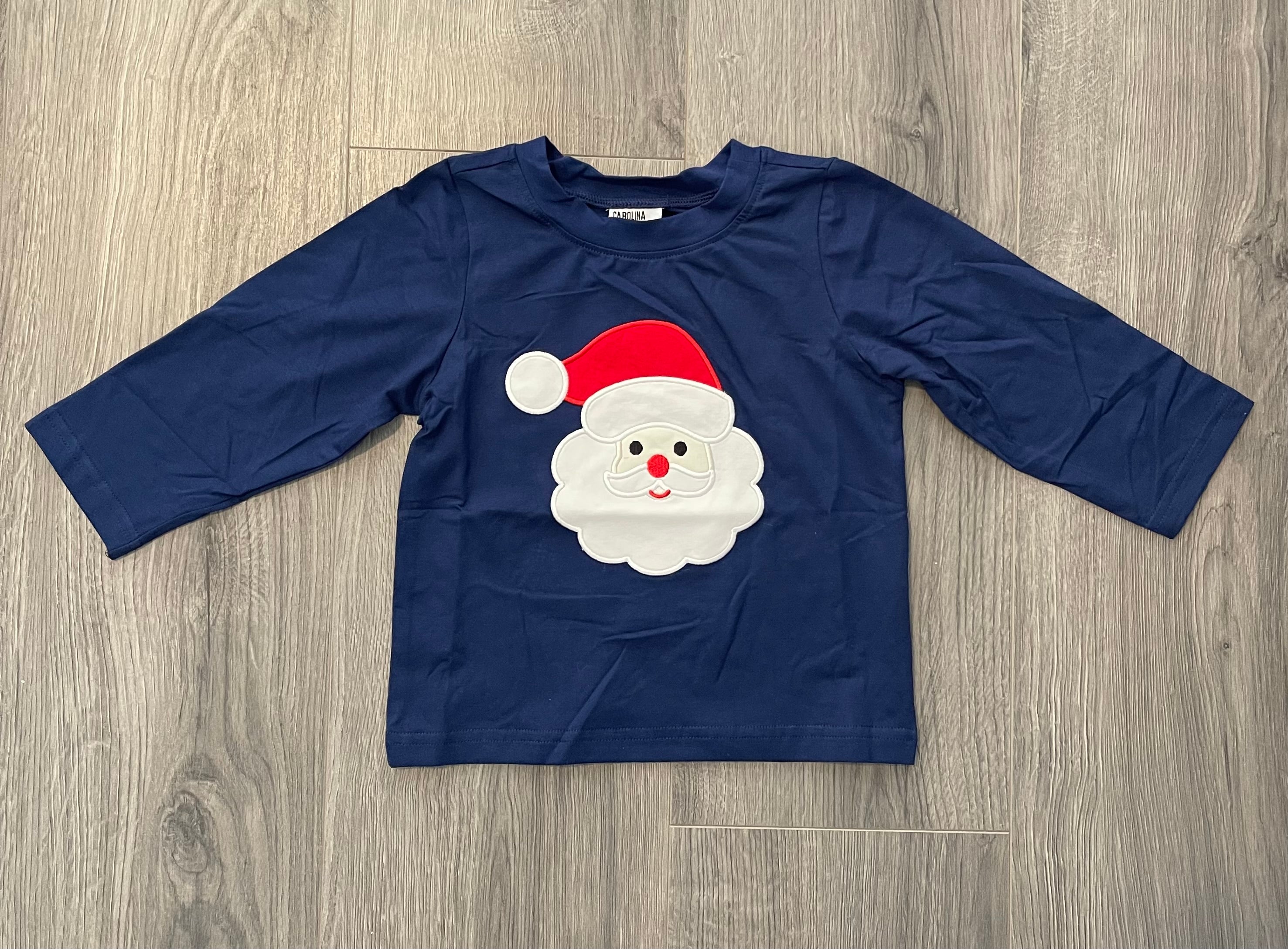 Santa Appliqué Boys Shirt