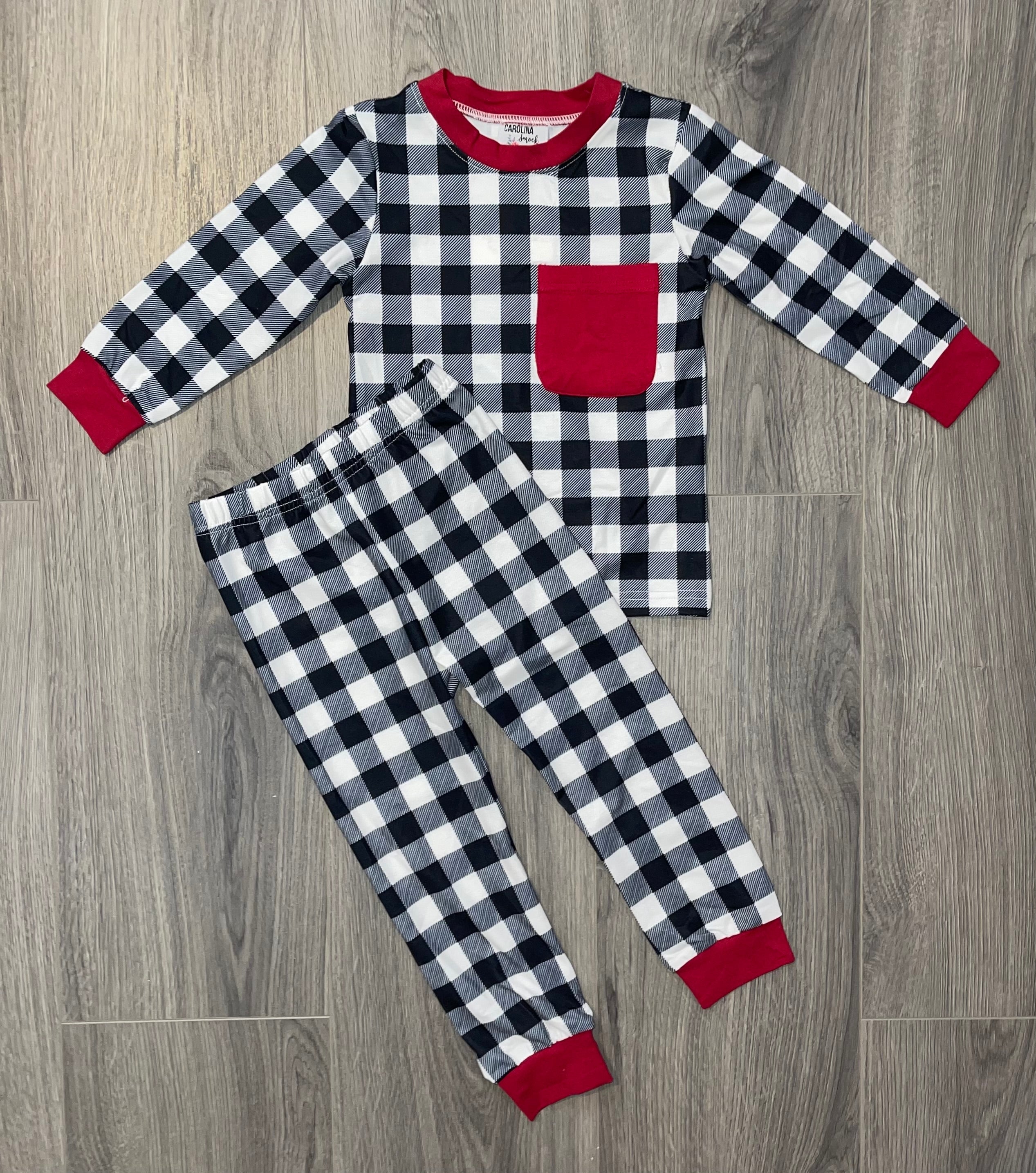 Buffalo Plaid Unisex 2pc. Pajamas